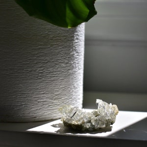 Himalayan Quartz Cluster with Chlorite & Anatase | Small Himalayan Quartz | Himalayan Quartz with Sparkly Green Chlorite