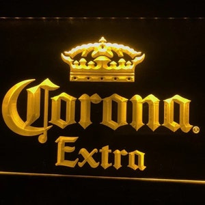 CORONA Lampada da regalo con insegna al neon con pannello luminoso a LED 30x20 cm o 40x30 cm, 8 colori disponibili, lampada, regalo, regalo di Natale, Natale.