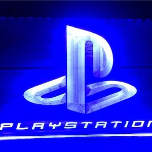 Pannello luminoso Play Station, PS5, Insegna al neon Led regalo 30x20cm o 40x30cm, 8 colori disponibili, lampada, insegne, regalo di Natale, Natale.