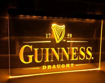 Light up guinness sign deals
