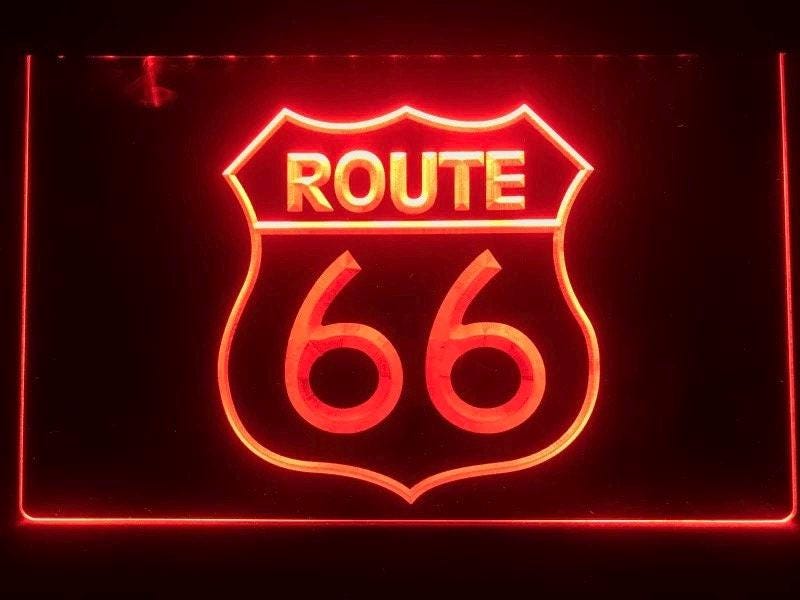 Route 66 Neon Sign - Etsy