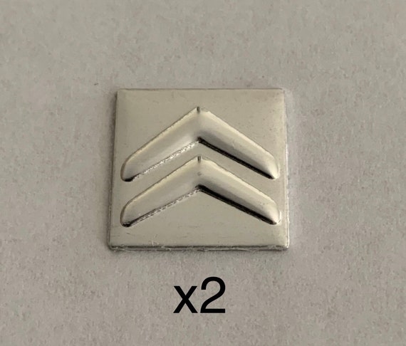 Logo x2 clé Citroen voiture sticker Citroën 16mm autocollant 3D