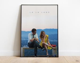La La Land Minimalist Poster | Mia and Sebastian | Ryan Gosling Poster | Emma Stone | La La Land Gift | Minimalist Movie Poster