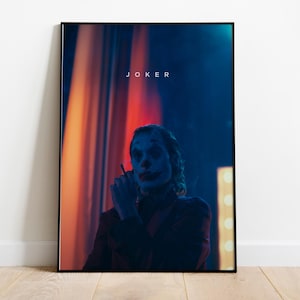 Joker Minimalistisches Poster | Joaquin Phoenix Poster | Joker Wandkunst | Joker Filmkunst | Das Joker Geschenk