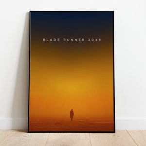 Blade Runner 2049 Minimalistisches Poster | Film Print, Film Wandkunst