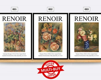 Renoir Print Wall Art Poster Fauvism Exhibition Prints Art Vintage Home Decor Modern Gift Present Famous Artist Gallery