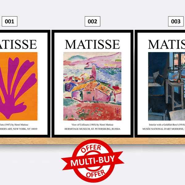 Matisse Print Wall Art Poster Fauvism Exhibition Prints Art Vintage Home Decor Modern Gift Present Famous Artist Gallery