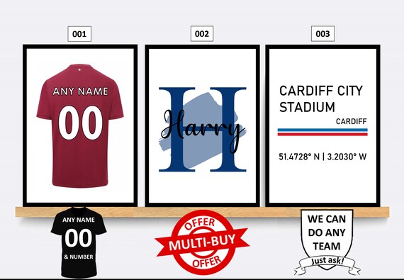 Cardiff City FC Gifts - Football Prints & Wall Art