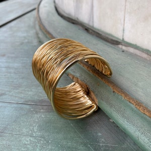 Modern Gold Cuff , Indian Bangle, Wide Cuff Bracelet, Minimalist Jewelry, Armor Jewelry, Textured Bracelet, Unique and Funky, Statement Cuff
