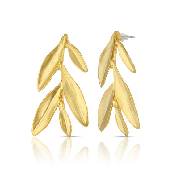 Magnificent Vintage Native American Navajo 14k Gold Stan Stover Turquoise Earrings Magnificent Vintage Native American Navajo 14k Gold Stan Stover Turquoise Earrings