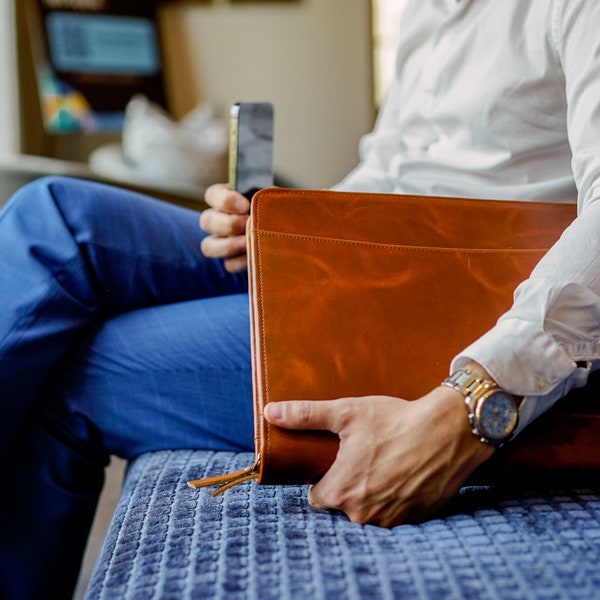 Engraved Leather Portfolio Lawyer Etsy