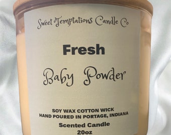 Baby Powder Scented Soy Candle