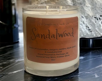 Sandalwood Scented Candle