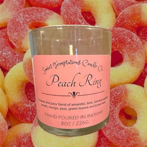 Peach Ring Scented Candle
