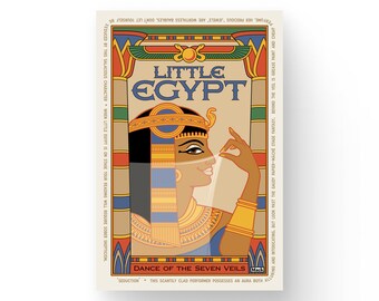 LITTLE EGYPT retro art print