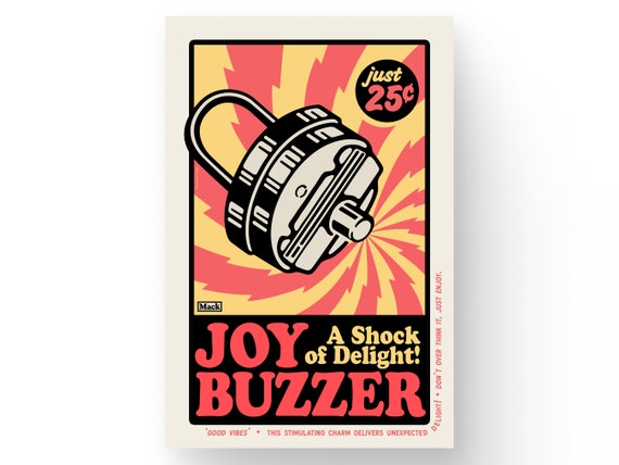 JOY BUZZER • 24x36 Art Print - Etsy