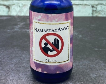 HANDCRAFTED - NamastayAway | Repel Energy Vampires and other pesky negative energy! (Rose & Benzoin Incense Smudge Spray)