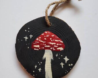 Amanita Mushroom Ornament | Wall Decor | Original Painting