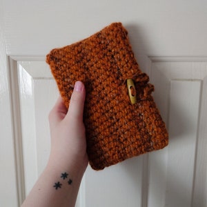 MINI Crochet Book Sleeve for mass market paper backs and small books | handmade book sleeve | crochet book accessories