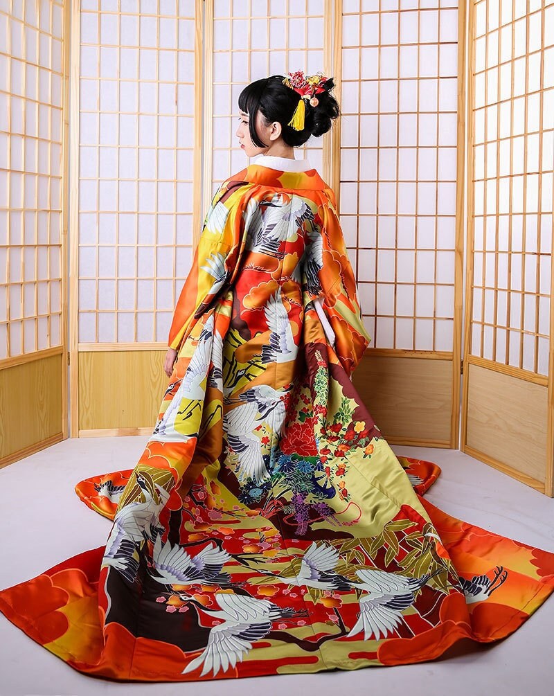 KJ-12 schwarz Japan Glückskatze Fortune Cat Haori Über-Jacke Geisha Kimono 