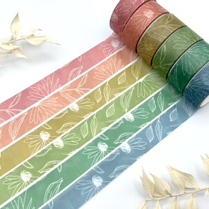 Washi Tape in verschiedenen Farben - ganze Rollen 3 Meter - 1,5 cm Breite - Blätter