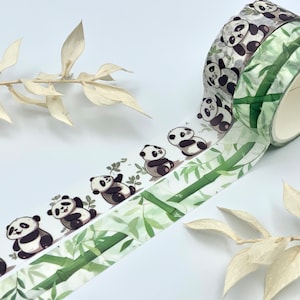 Washi Tape Samples - Panda / Bambus