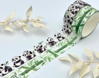 Washi Tape Samples - Panda / Bambus