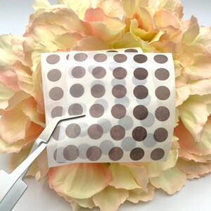 Klebepunkte Nr. 9 - Washi Tape Sticker - Punkte - dunkle Brauntöne