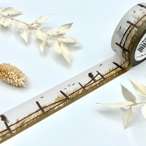 Washi Tape Samples aus Amerika - Feld mit Raben / Ernte / Herbst