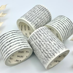 Washi Tapes ganze Rollen - breit - Schrift / Vintage