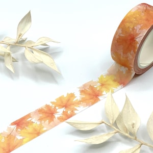 Washi Tape Samples - Herbst - Orangene Blätter