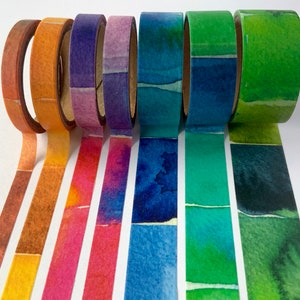 Washi Tape Samples - Wasserfarben abstrakt