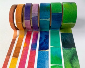 Washi Tape Samples - Wasserfarben abstrakt