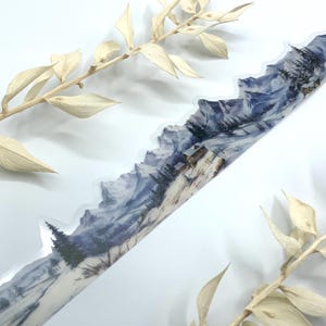 Washi Tape Samples / transparentes Klebeband / PET Tape auf Trägerfolie - Winterwald und Landschaft