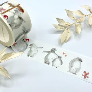 Washi Tape Samples - Pinguine mit Geschenken