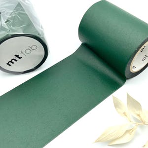 Washi Tapes von mt fab - (mt - blackboard) - ganze Rolle - einfarbig - dunkelgrün - 5cm breit
