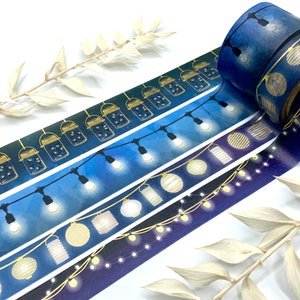 Washi Tape Samples aus Amerika - mit Gold - Laternen - Sommer
