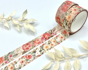 Washi Tape Samples - Rosen - Mohnblumen