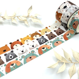 Washi Tape Samples - verschiedene Bären