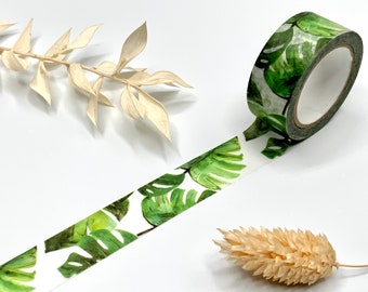 Washi Tape Samples - Blätter - Monstera - Natur - Aquarell