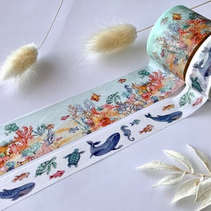 Washi Tape Samples - Set - Craft Consortium - Ocean Tale - Ozean - Meer - Unterwasser - Fische - Wale - Delfine