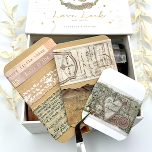 Washi Tape Samples - Notebook Therapy - Love Lock - Vintage - Goldene Details