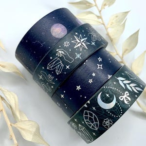 Washi Tape Rollen - Galaxie - Weltraum - Witchy - Planeten