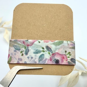 Washi Tape Sample Karten oder einzelne Samples Frühling Libellen / Blumen / Aquarell / Wald Blumen 2 - 1 Meter