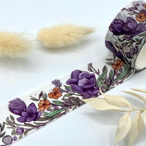 Washi Tape Samples - Blumen Lila und Orange