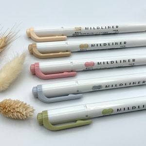 Zebra Mildliner - Doppelseitige Textmarker - Neutrale Farben