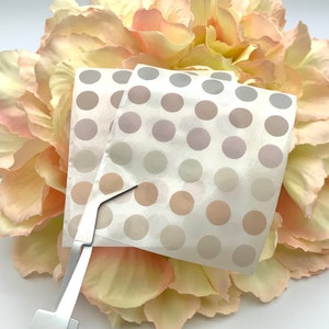 Klebepunkte Nr. 7 - Washi Tape Sticker - Punkte - Neutrale Farben - Grau / Braun