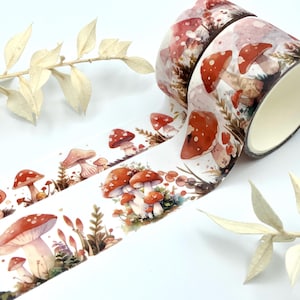Washi Tape Samples - Pilze breit und schmal