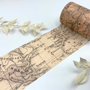Washi Tape Samples - Vintage - Landkarte breit