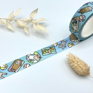 Washi Tape Samples - Lawn Fawn - Tiere - Sommer - Pool - Party - Einhorn - Otter